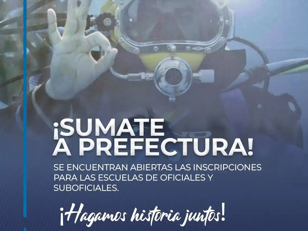 Comenzó la inscripción para las Escuelas de Oficiales y Suboficiales de la Prefectura