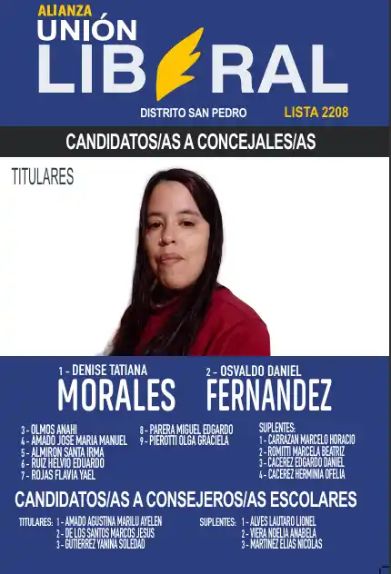 boleta unión liberal tatiana morales