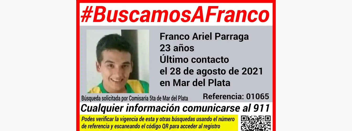 Apareció Franco Párraga en pleno centro de Mar del Plata