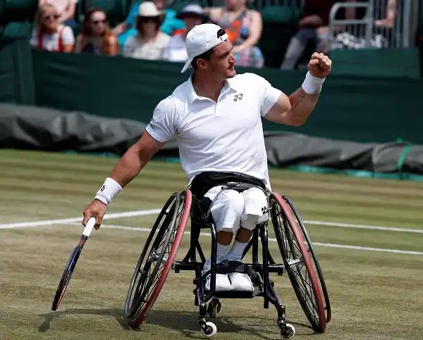 Wimbledon: Gustavo Fernández jugará la final en silla de ruedas