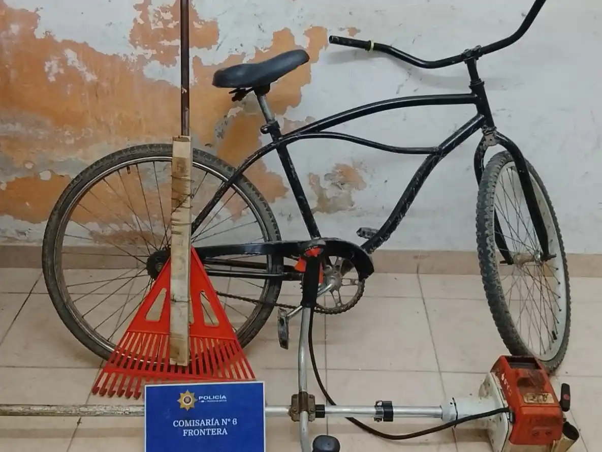 Detuvieron a un hombre en Frontera y recuperaron una motoguadaña que había sido robada