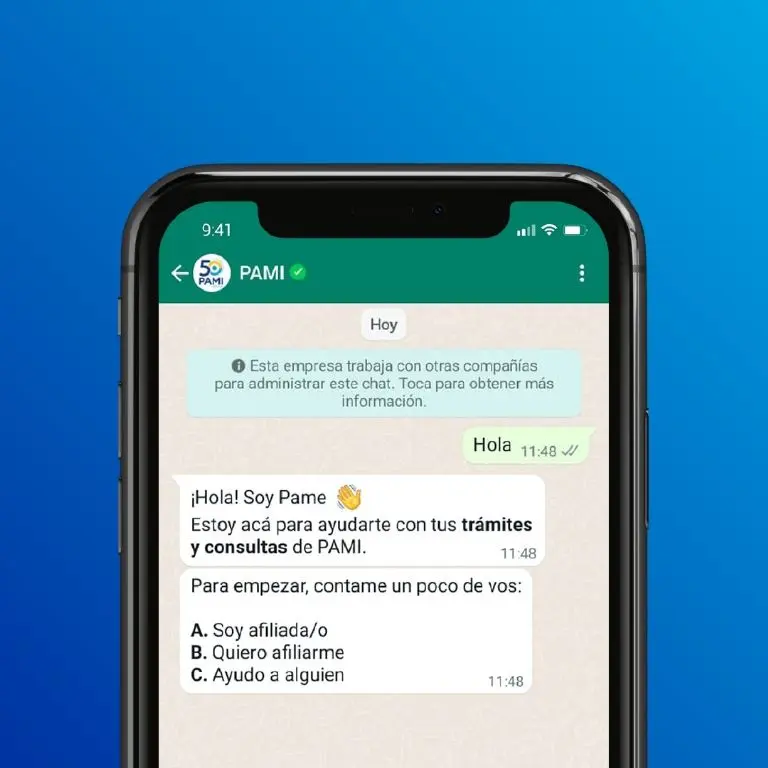 Chatbot PAME: El asistente virtual de PAMI en alianza con Facebook, Instagram y WhatsApp