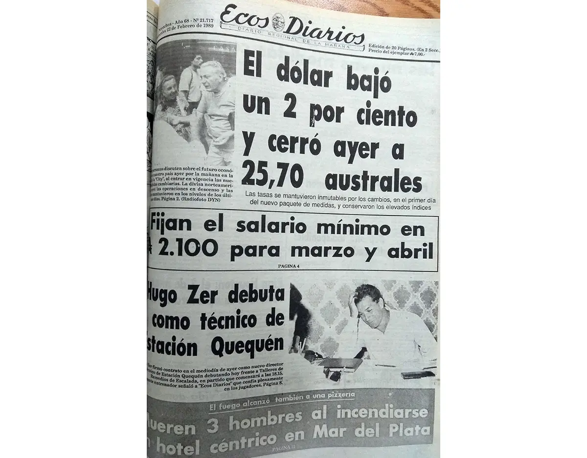 Miércoles 22 de febrero de 1989