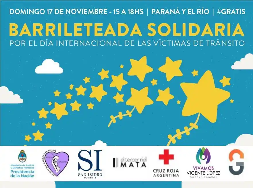 Día Mundial de la Víctima Vial: Barrileteada para recordar a las víctimas en la Provincia