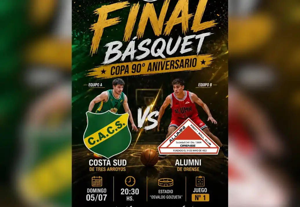 La Copa 90° Aniversario abre sus finales: Costa Sud vs. Alumni