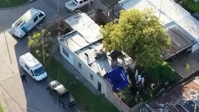 Vivienda en Florencio Varela donde encontraron los cuerpos