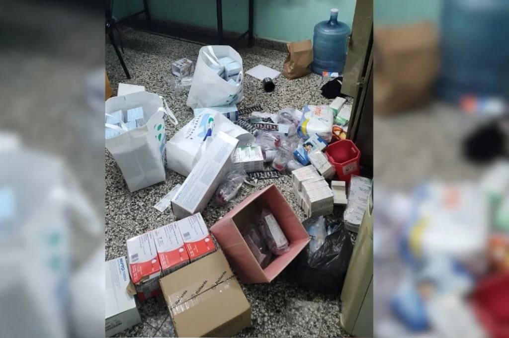 Los daños en el Centro de Salud fueron de importancia. Foto: Gentileza