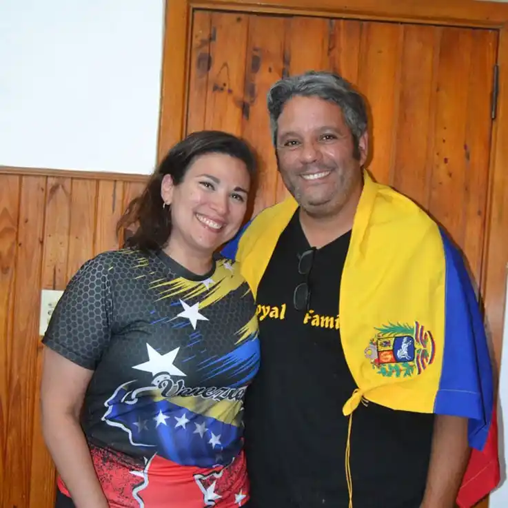 Nany Álvarez junto a su esposo Manuel Rodríguez.