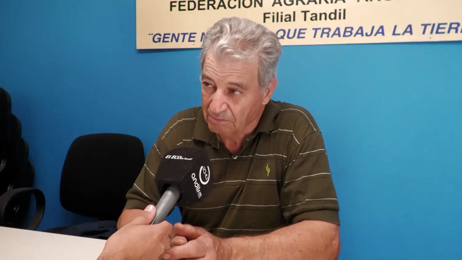 Dardo Alonso, referente de la Federación Agraria y del sector agropecuario local.