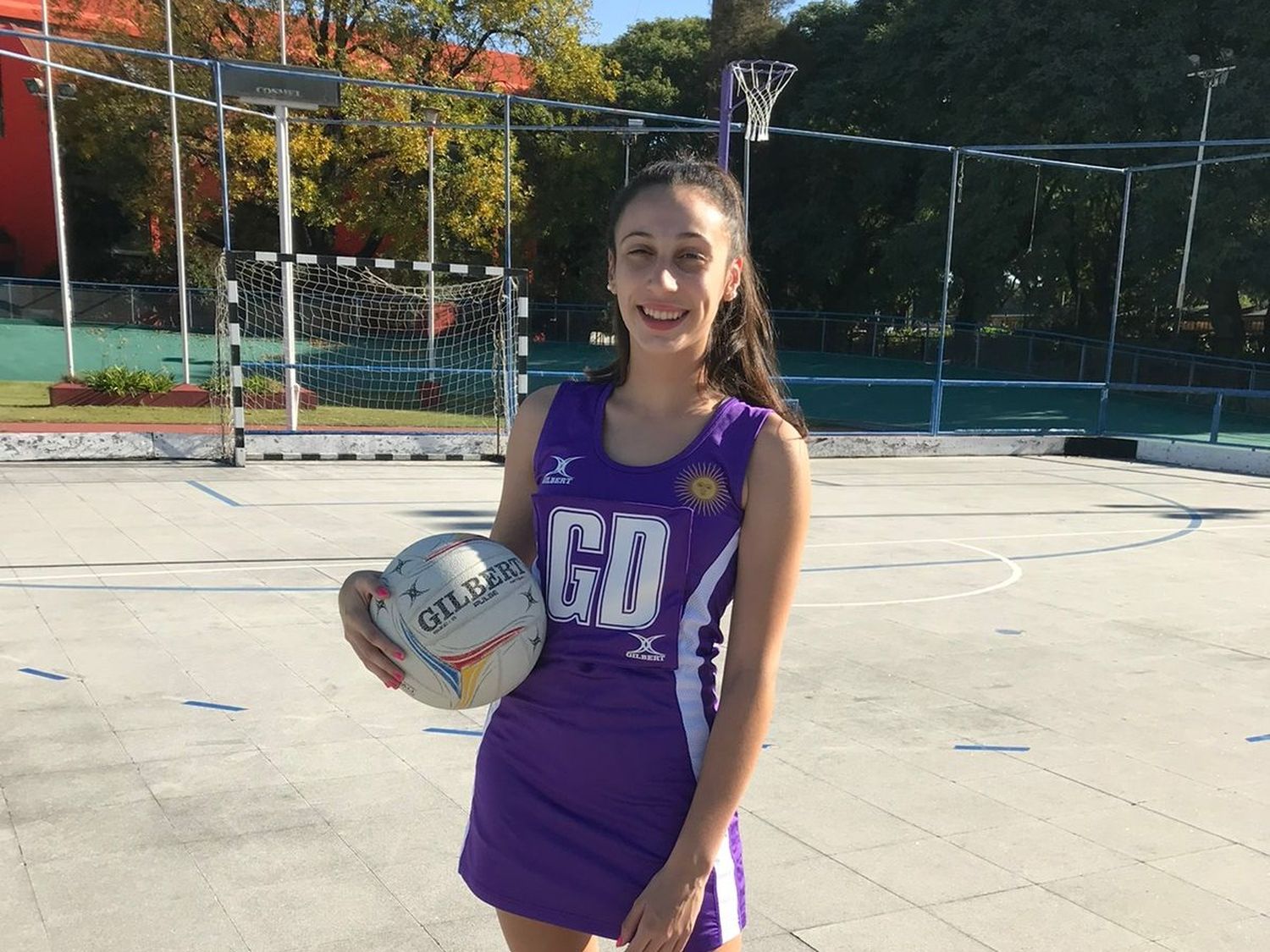 María Magdalena Pérez Londra durante una competencia en el Cenard.