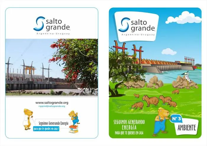Quedate en tu casa y visitá Salto Grande; se inició la segunda entrega de material didáctico