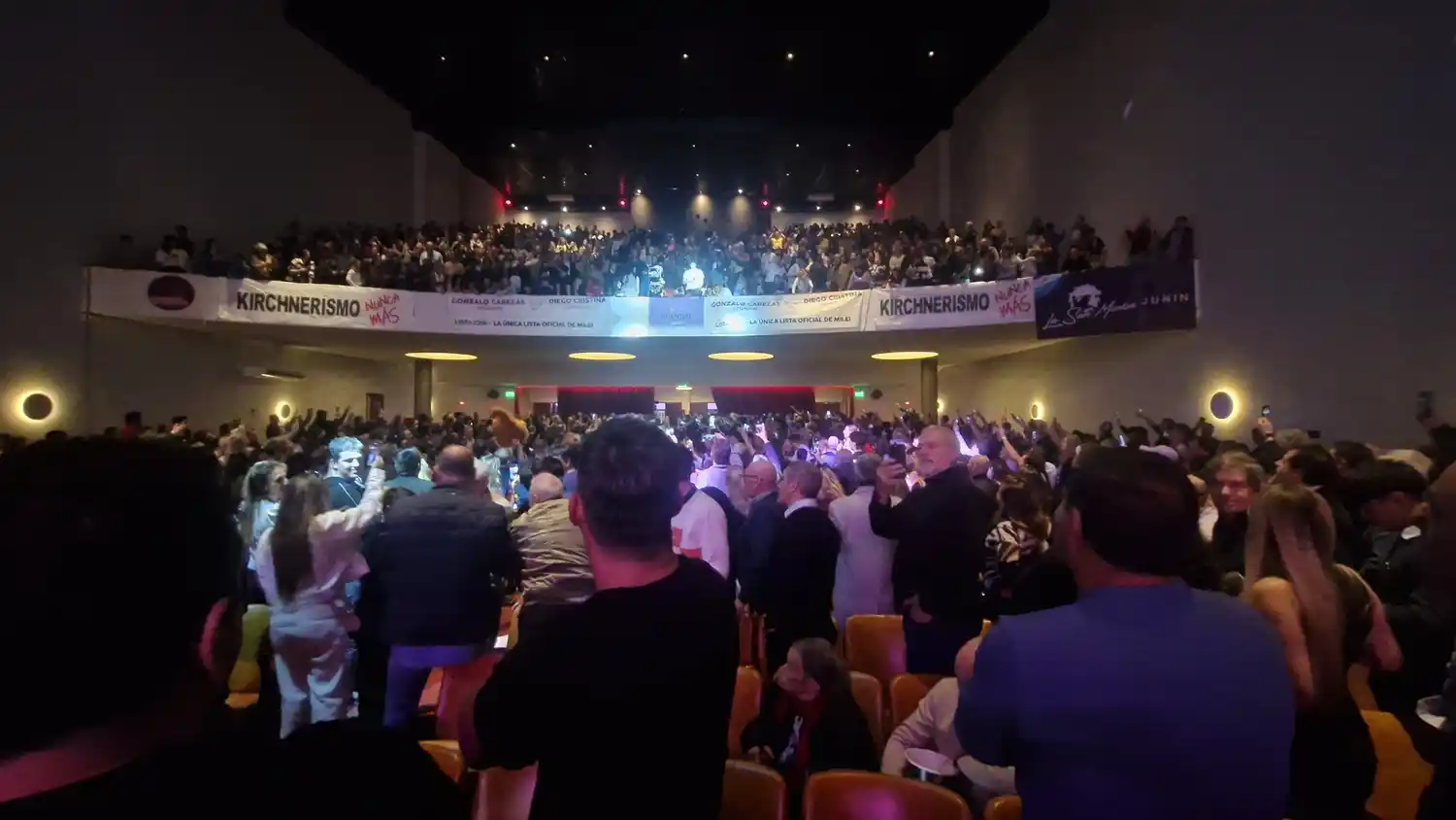 Incidentes en la previa del acto de Milei en Junín para la presentación de sus candidatos.