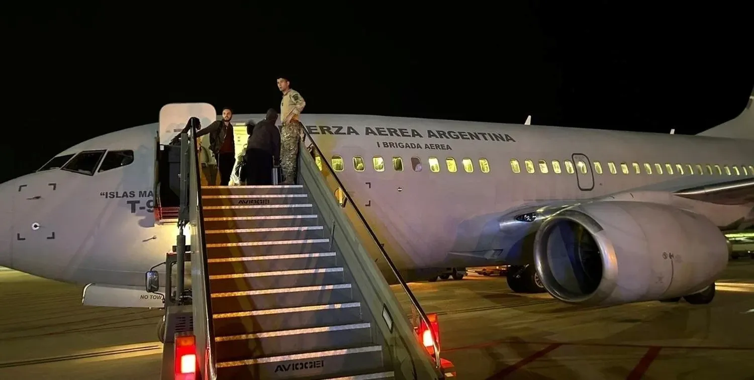 El vuelo en su llegada a Roma. Crédito: Cancillería