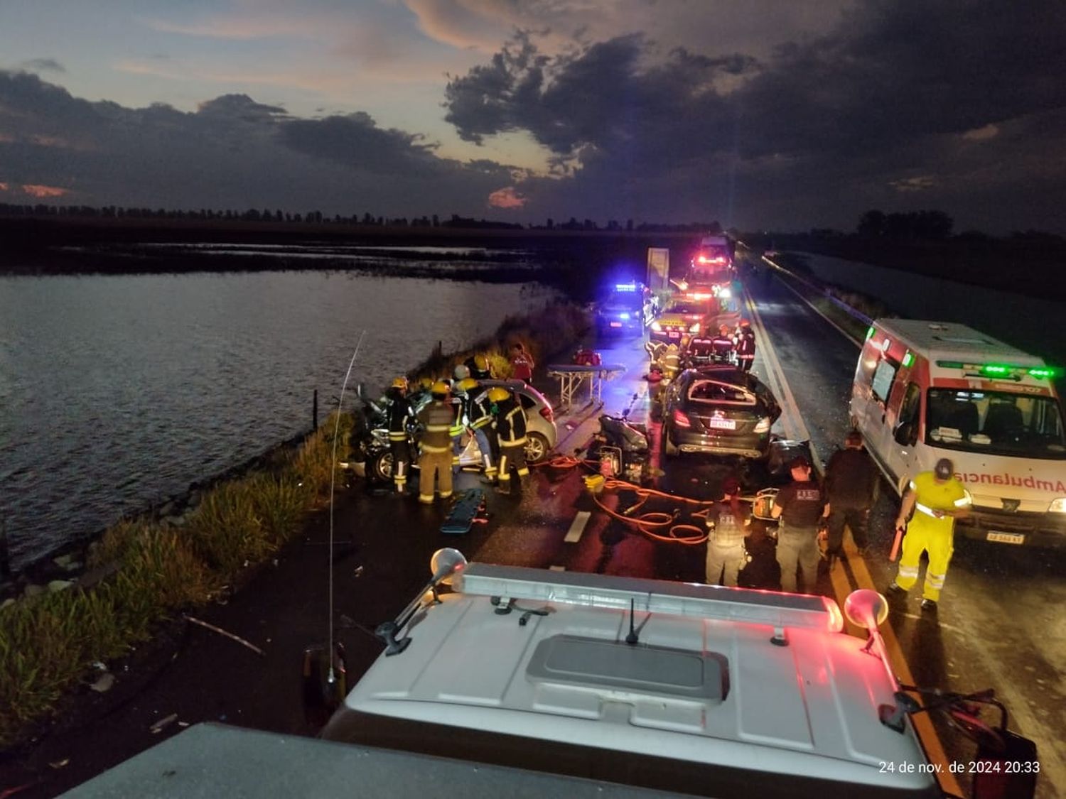 Accidente ruta 8