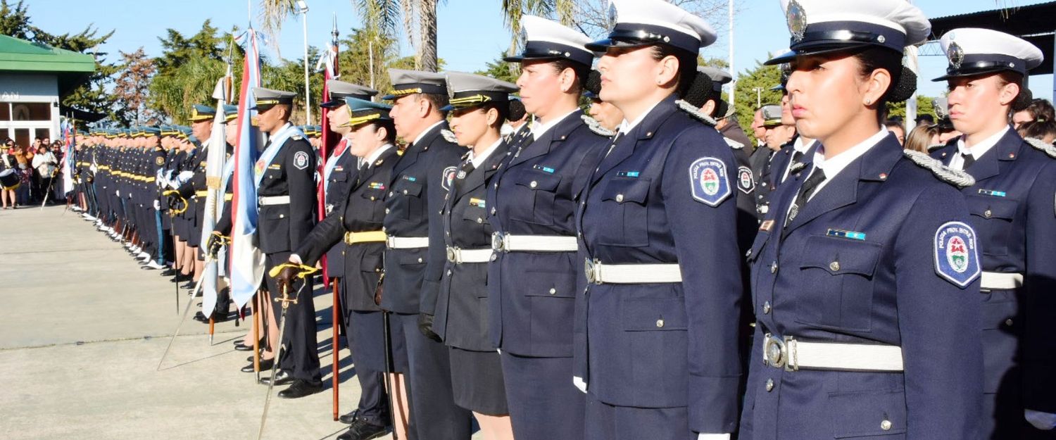 Futuros Policías de Entre Ríos testimoniaron lealtad a la enseña patria