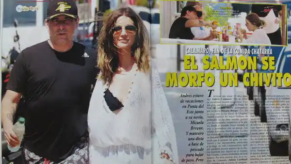 Calamaro cedió a su vicio por el chivito uruguayo