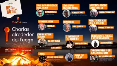 Todos los expositores de las "Charlas Alrededor del Fuego".