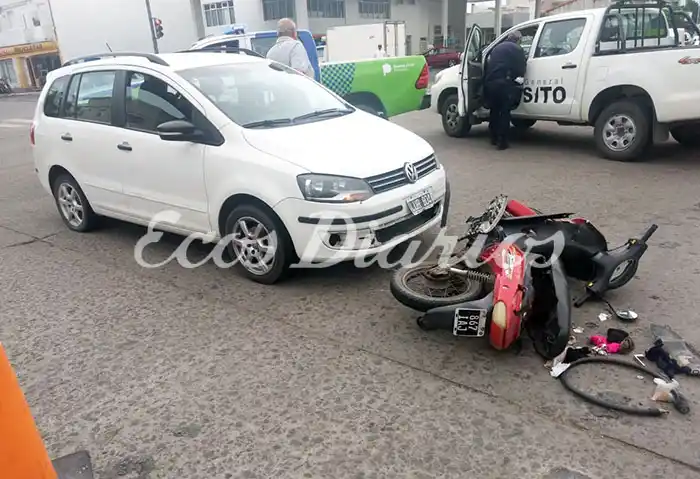 Un motociclista sufrió heridas