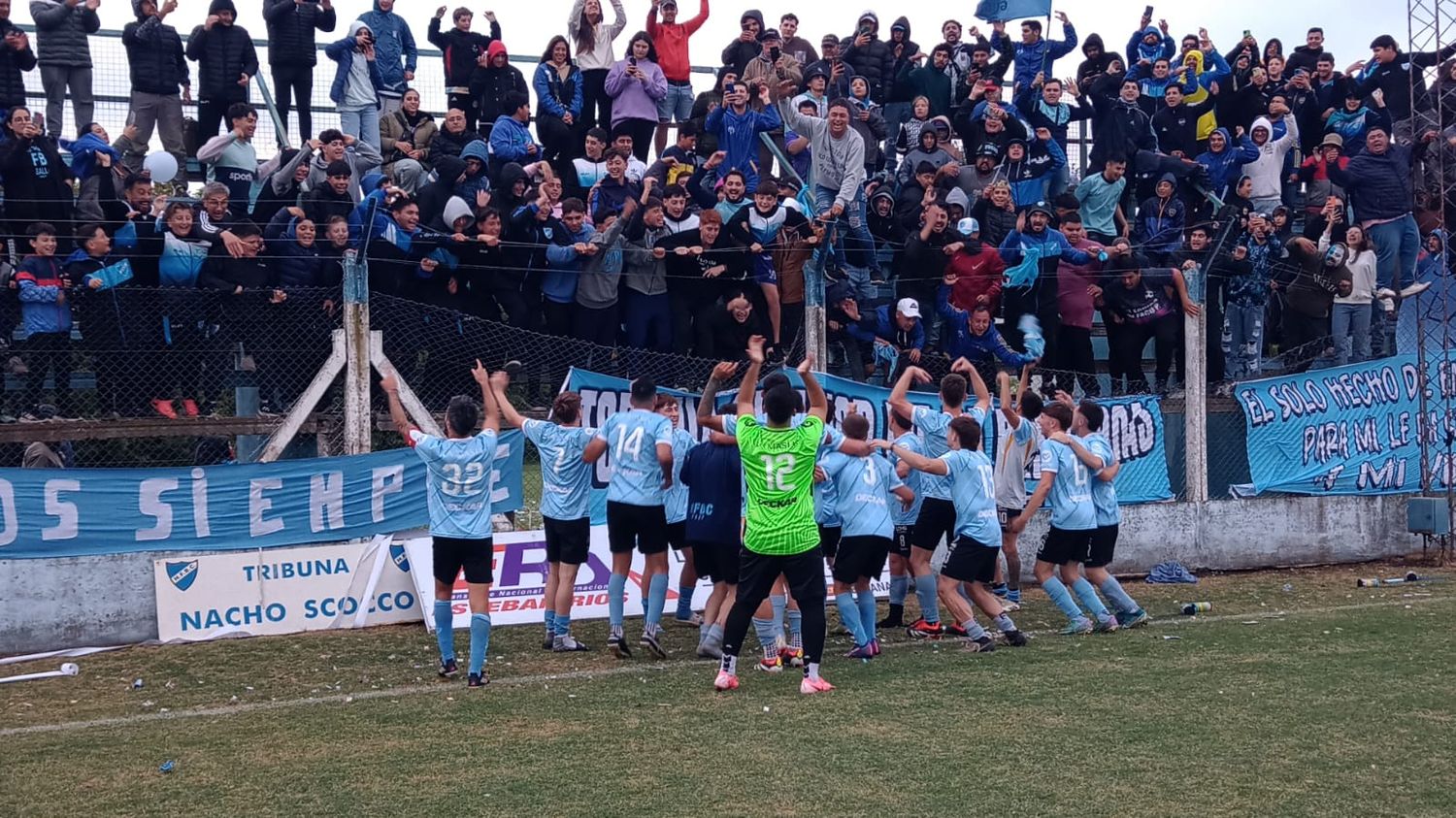 El Celeste jugará por primera vez una final con el sueño de ser campeón. Foto: Radio Jota.