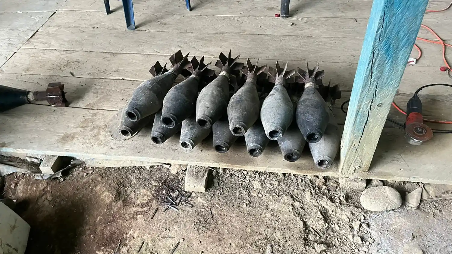 Municiones halladas durante la Operación Perseo II en el Cauca.