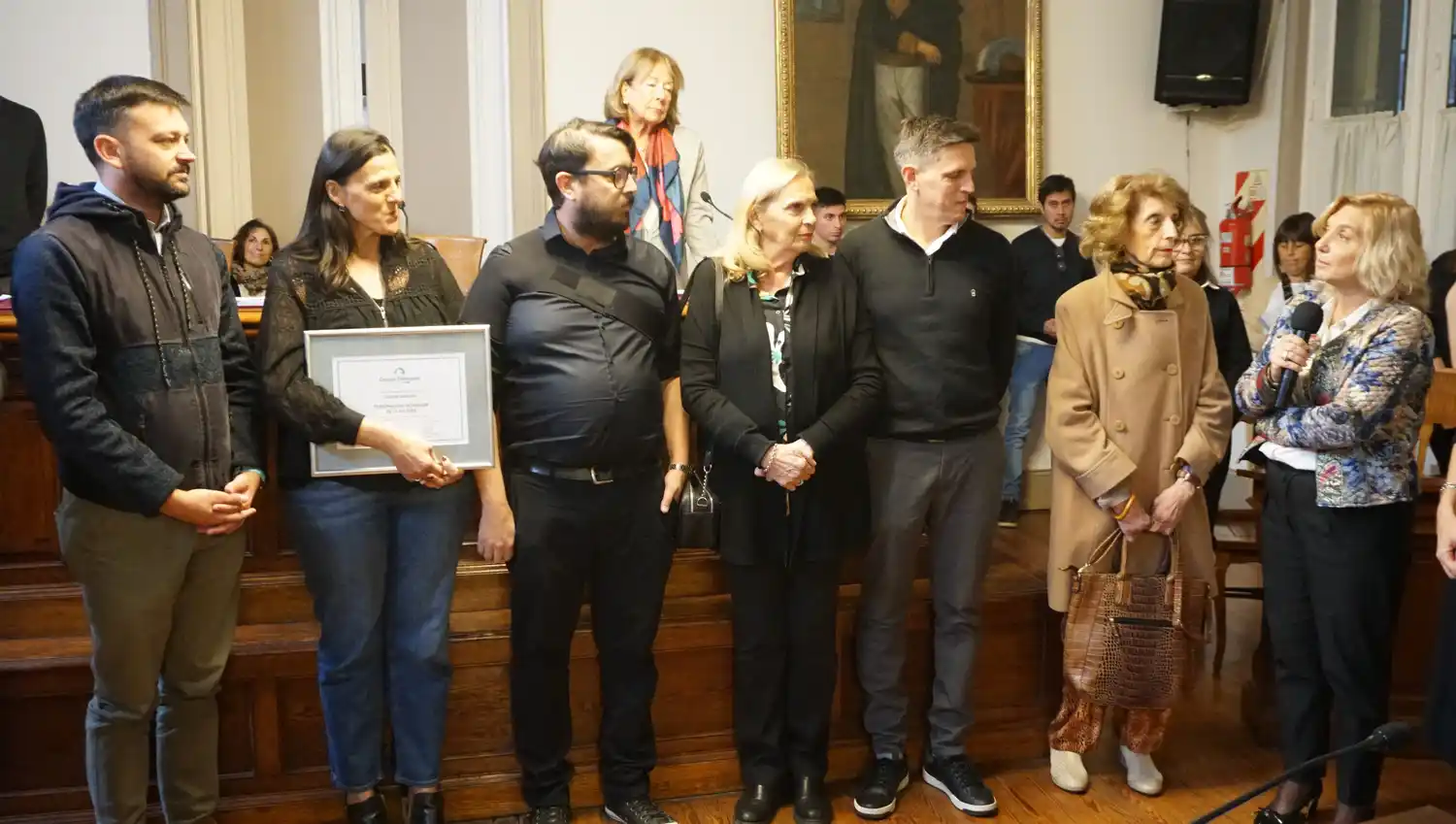 La familia recibió la distinción póstuma.