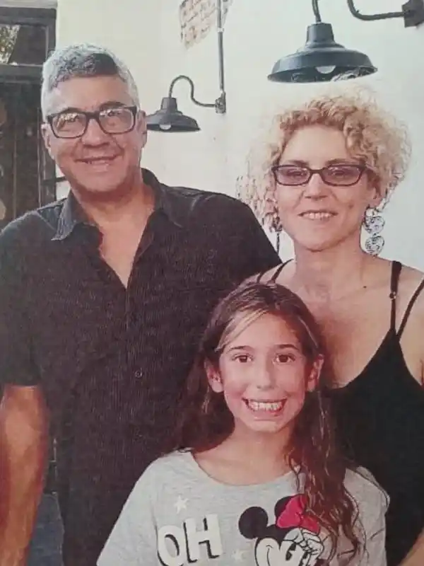 Juan Pablo Luján disfrutando un momento junto a su familia.