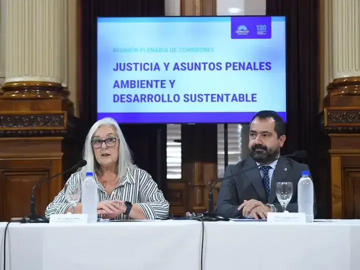 Senadores Edith Terenzi y Gonzalo Guzmán Coraita.