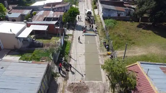 Continúan las obras de pavimentación