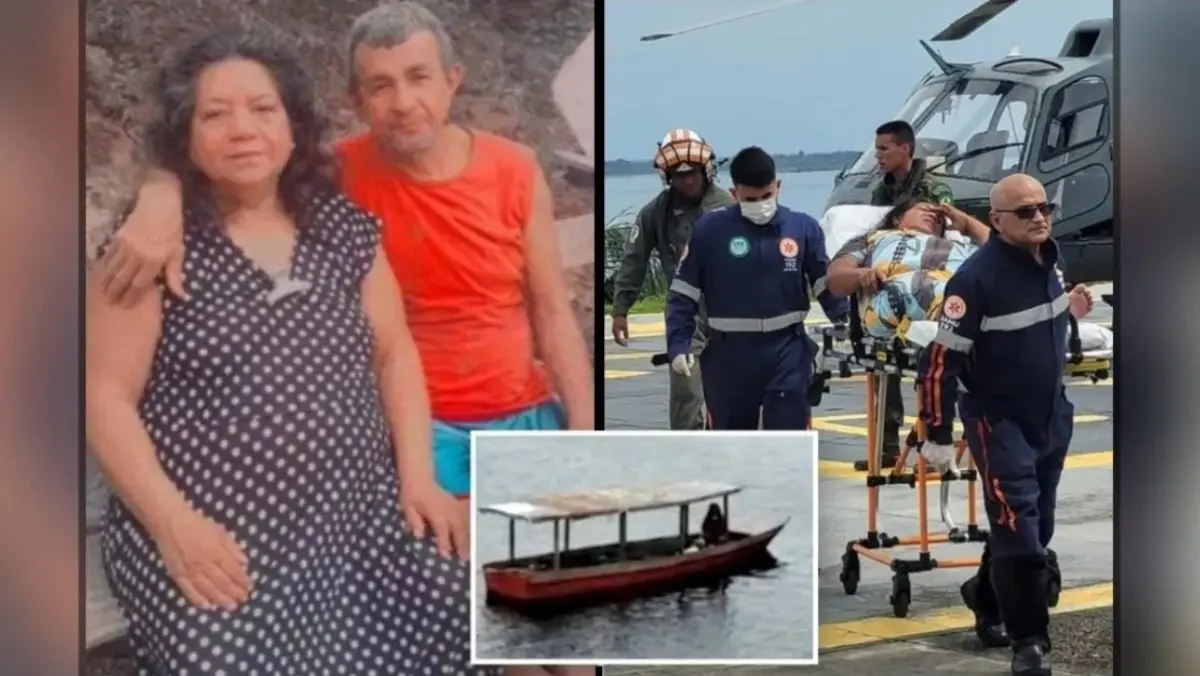Mujer sobrevivió comiendo pescado crudo y luchó con buitres por el cuerpo de su esposo en el Amazonas