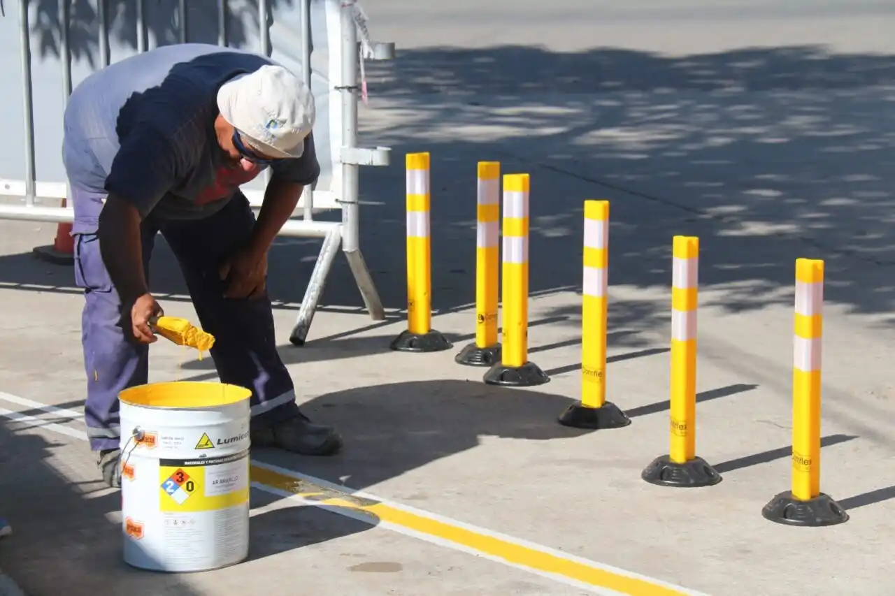Comenzaron a construirse las bicisendas en Venado Tuerto