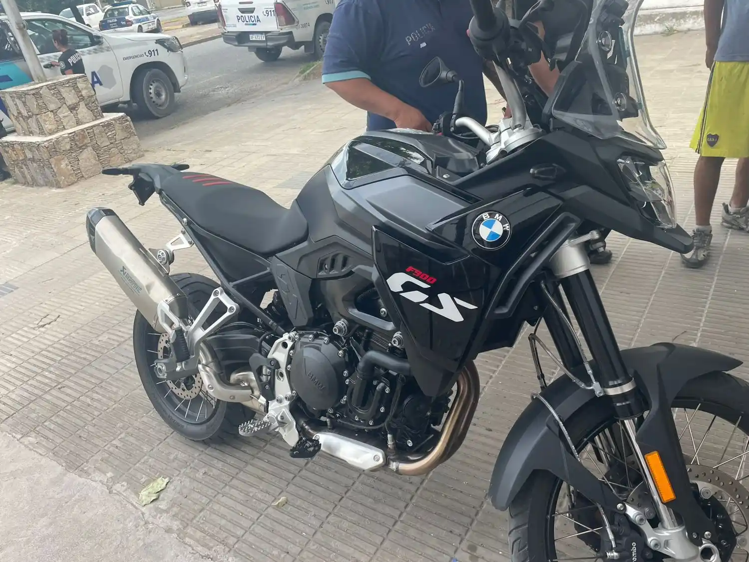 La moto que los malvivientes intentaron robar en calle 56 casi 55