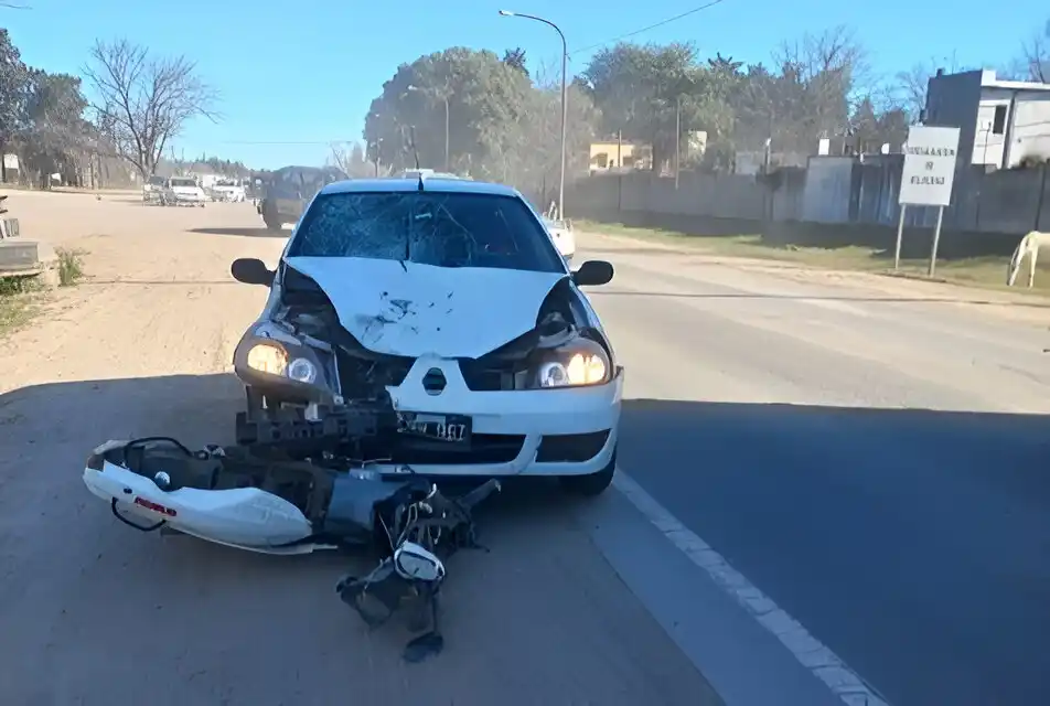 El accidente ocurrió este sábado por la tarde.