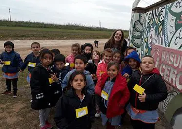 Niños del Jardín 902 visitaron la planta de tratamiento de residuos