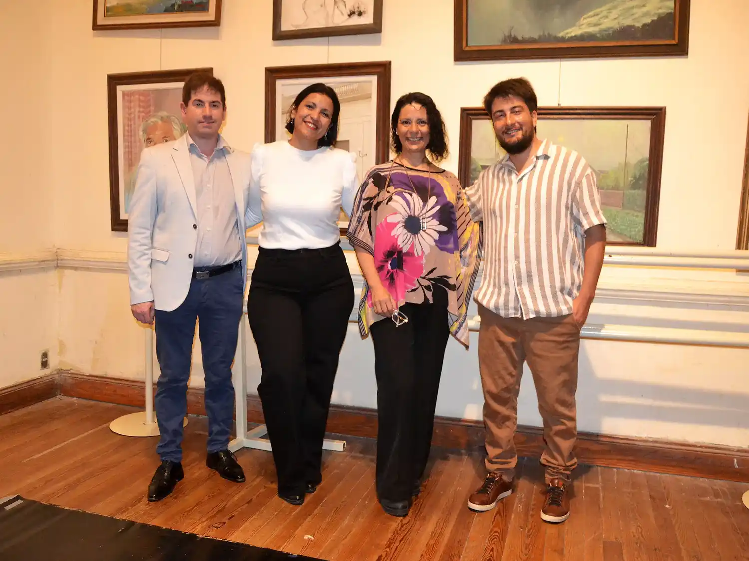 Lucio Salisky, Aline Soto, Silvia Teijeira y Kevin Mernes.