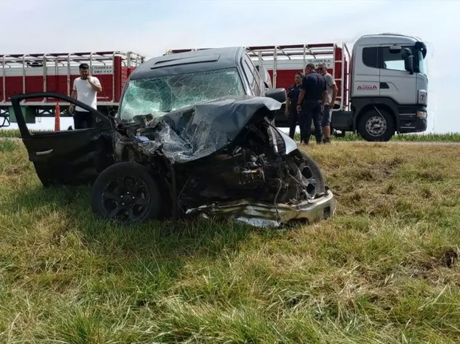Quién era Aldo, el bombero y padre de 4 hijos que murió en el accidente de Michael Díaz