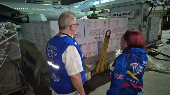 Venezuela recibe 850.000 dosis de vacunas contra la polio procedentes de Corea del Sur