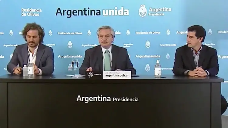 Alberto Fernández: �SHemos decidido seguir con la cuarentena hasta el 26 abril⬝