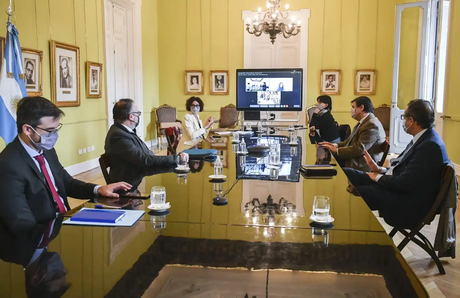 El gabinete económico se reunió en la Casa Rosada.