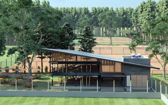 Villa Díaz Vélez presentó proyecto para construir ocho canchas de tenis y un gimnasio en el parque