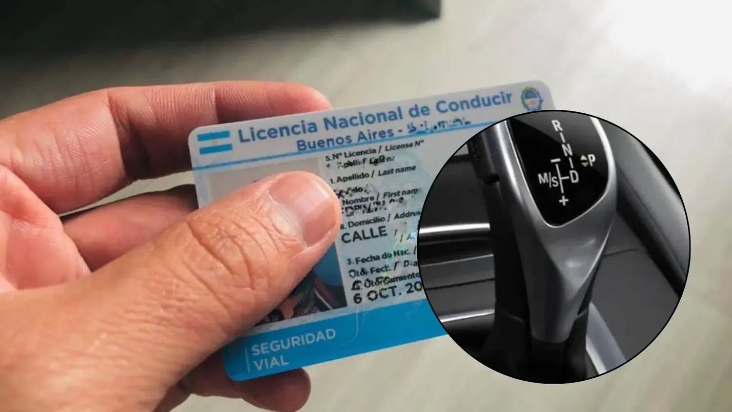 Quienes obtengan una licencia habiendo realizado una prueba en un vehículo con caja automática no podrán conducir otro con caja manual.