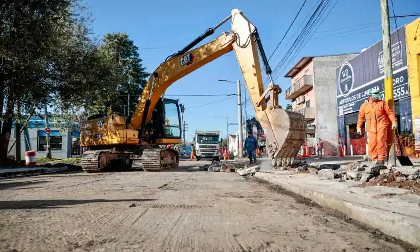 El Municipio avanza con la obra de transformación de la Ruta 8