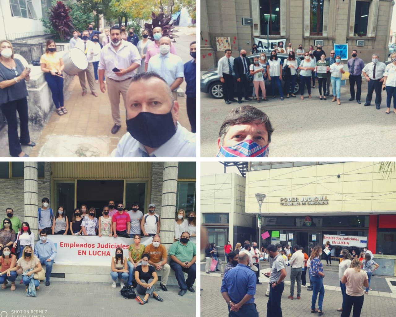 Los judiciales volvieron a protestar en distintos puntos de la provincia: reclaman mejoras salariales