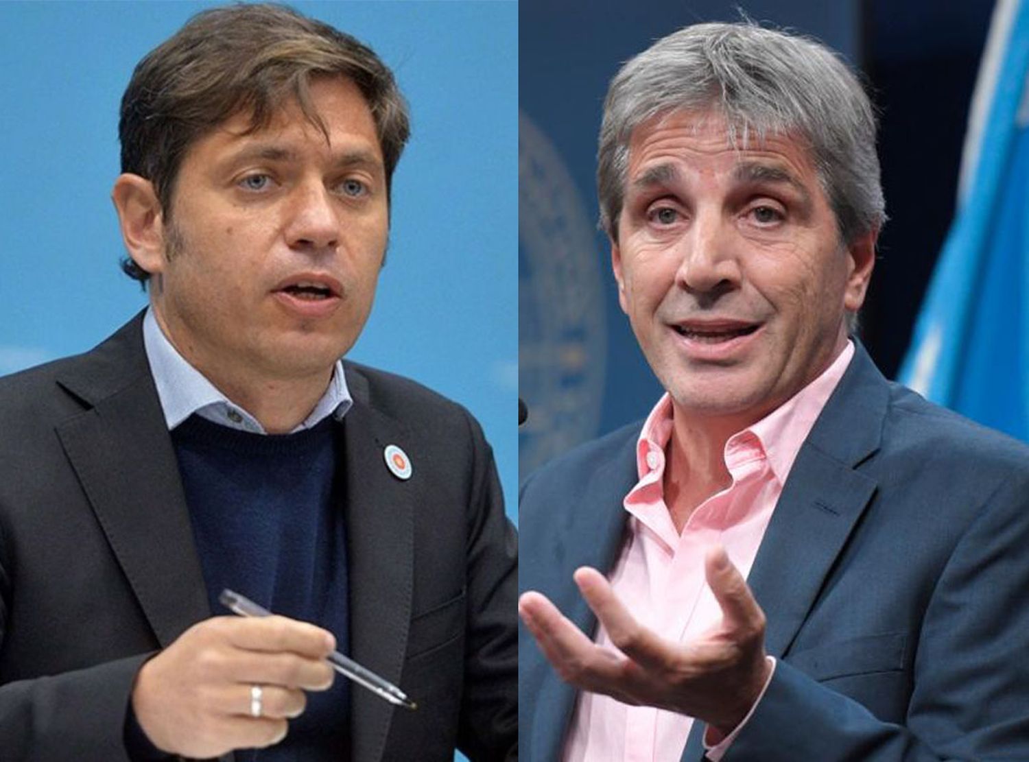 Kicillof y Caputo.