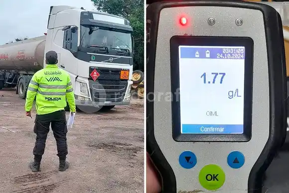 Irresponsabilidad total: detuvieron en la RN34 a un camionero con 1,77 g/L de alcohol en sangre