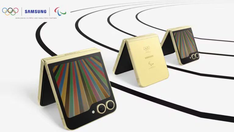 Así es el Galaxy Z Flip6 Edición Olímpica, el celular que usarán los atletas en París 2024