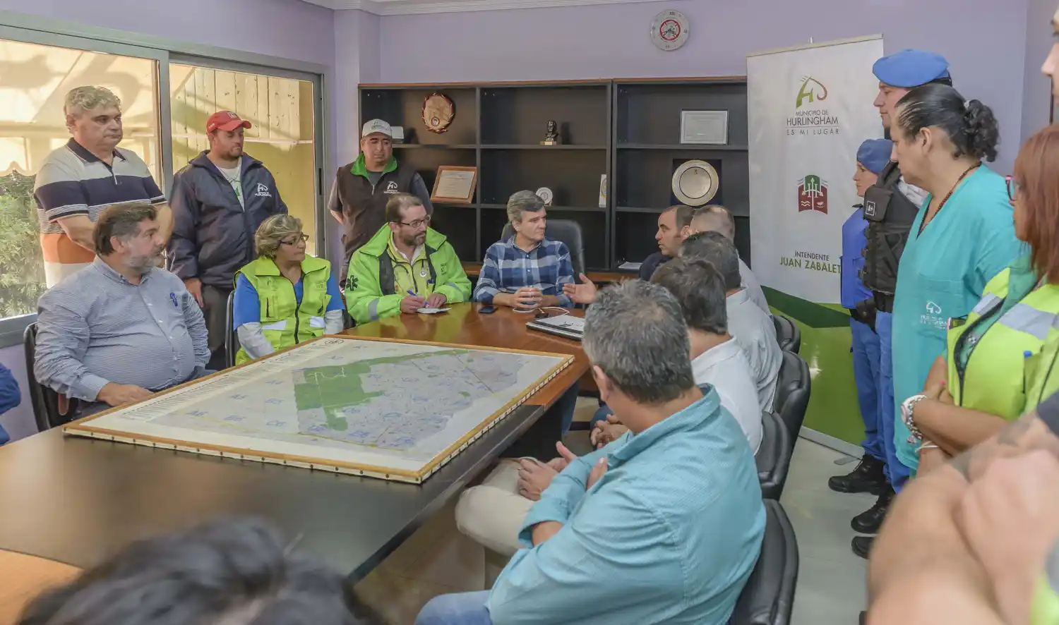 Hurlingham: Zabaleta presentó Comité de Emergencias para optimizar la respuesta frente a temporales