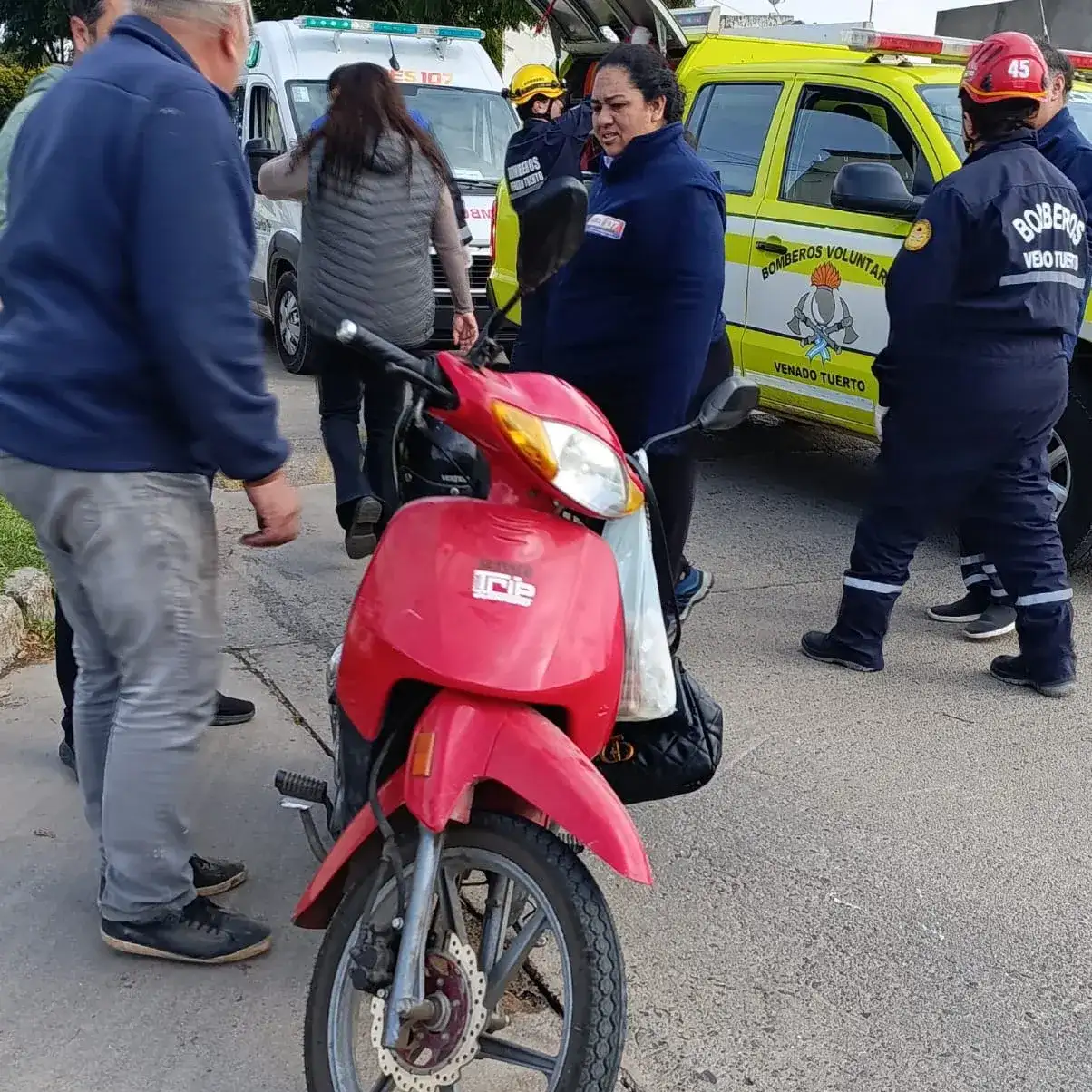 Motociclista caída
