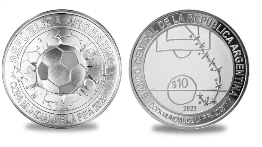 La nueva pieza numismática de plata rinde tributo a un hito del fútbol mundial