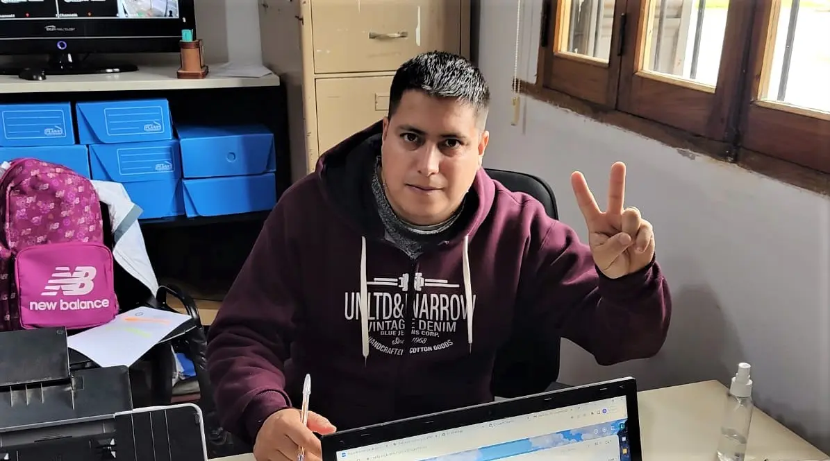 Christian Leguizamón, de la Uocra, el primer confirmado de la lista de Cecilio: va tercero