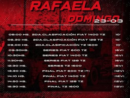 Sábado y domingo las TZ en Rafaela.Foto: Facebook Categorías TZ